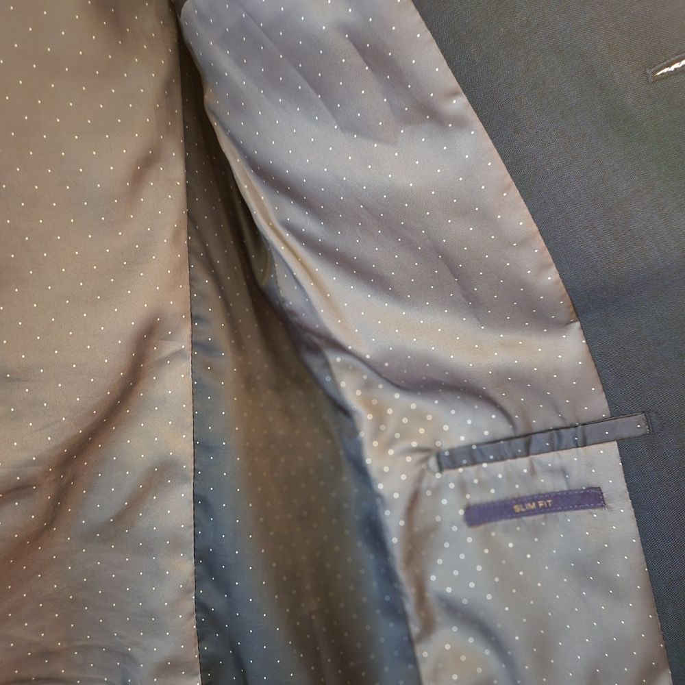 Navy Men's Two-Button Blazer - image 5